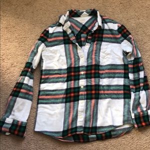 J.crew plaid flannel button down